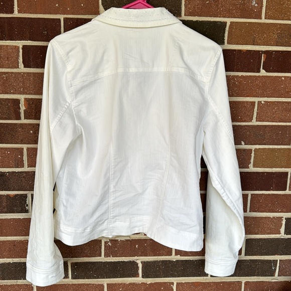 Christopher & Banks White Beaded Jacket - Picture 5 of 6